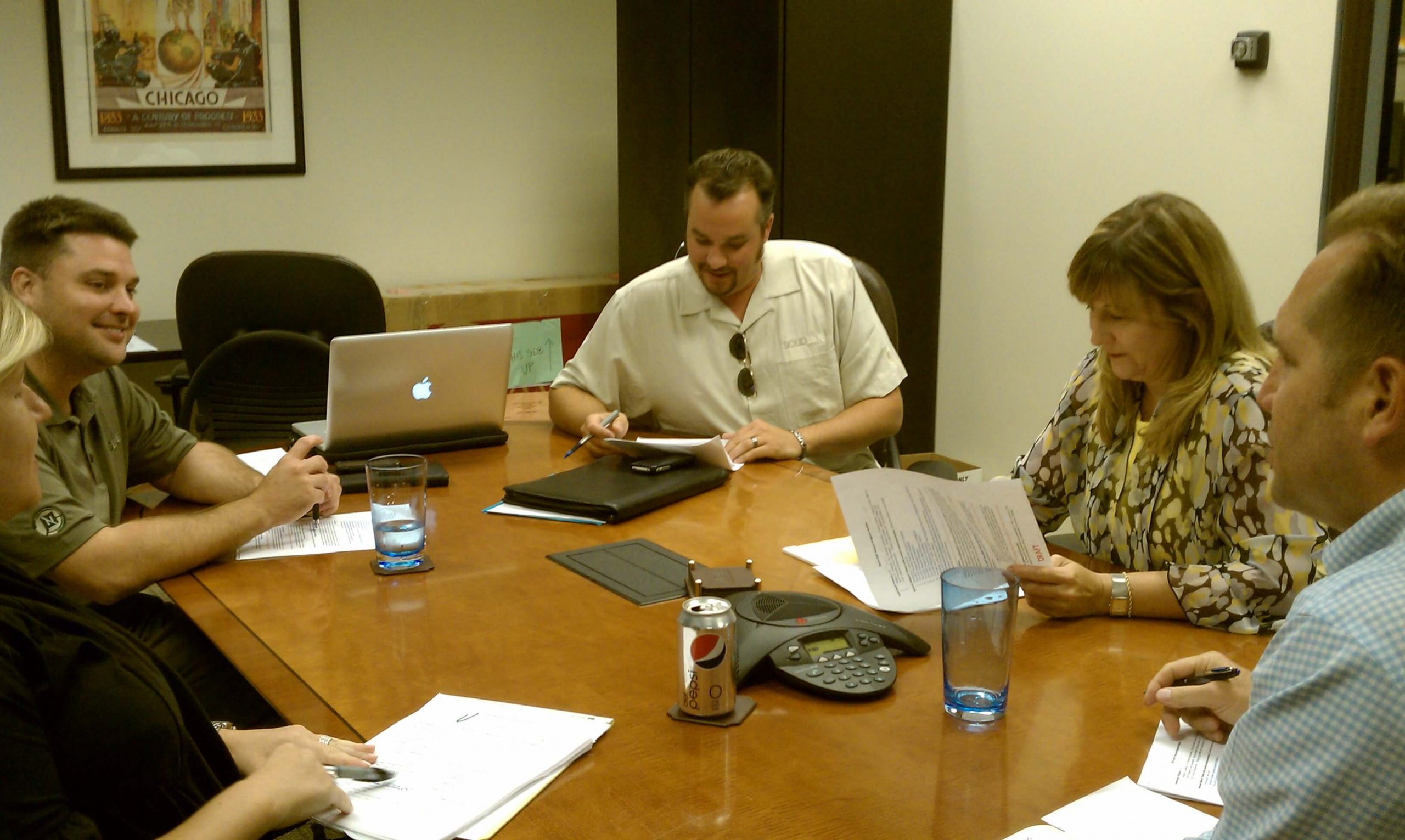 Talking about the awards show SolidLine is producing in San Francisco with the AOF staff!
