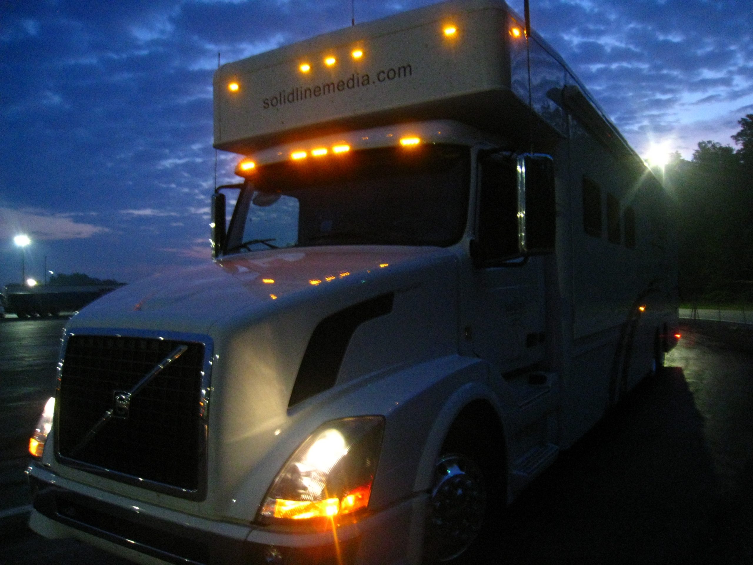 Nighttime Stopping off for the night in Ohio